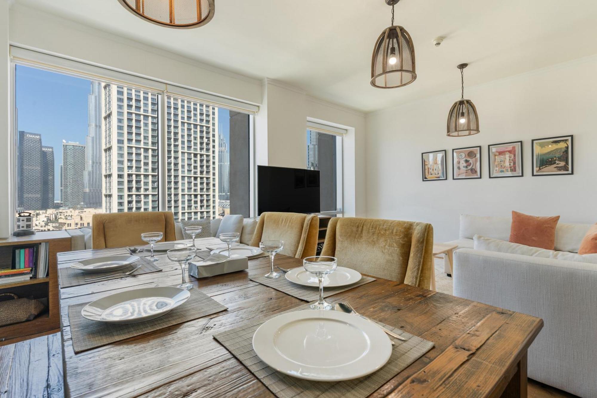 Chic 2Br Apartment, Prime Location Near Dubai Mall - Allsopp&Allsopp Eksteriør bilde